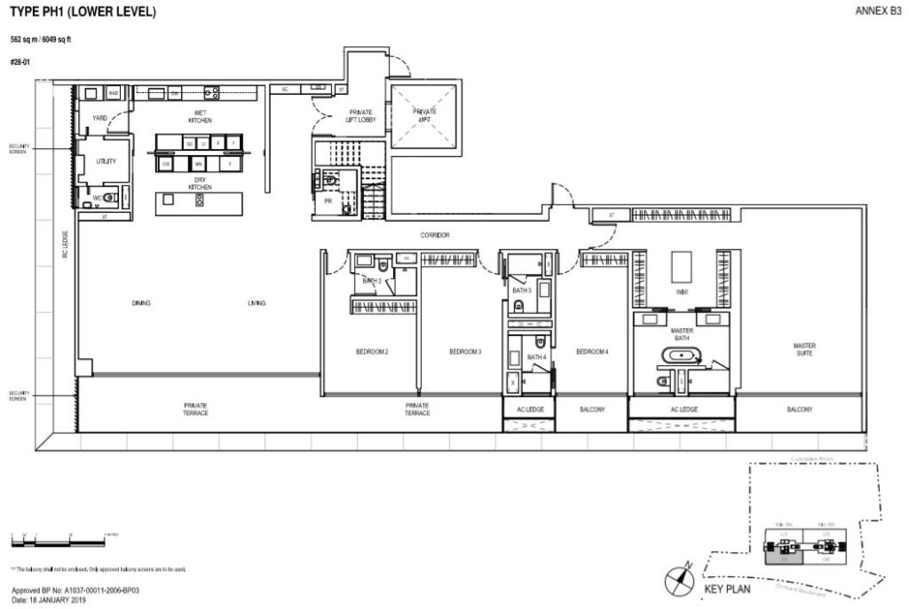 Boulevard 88 Floor plan penthouse